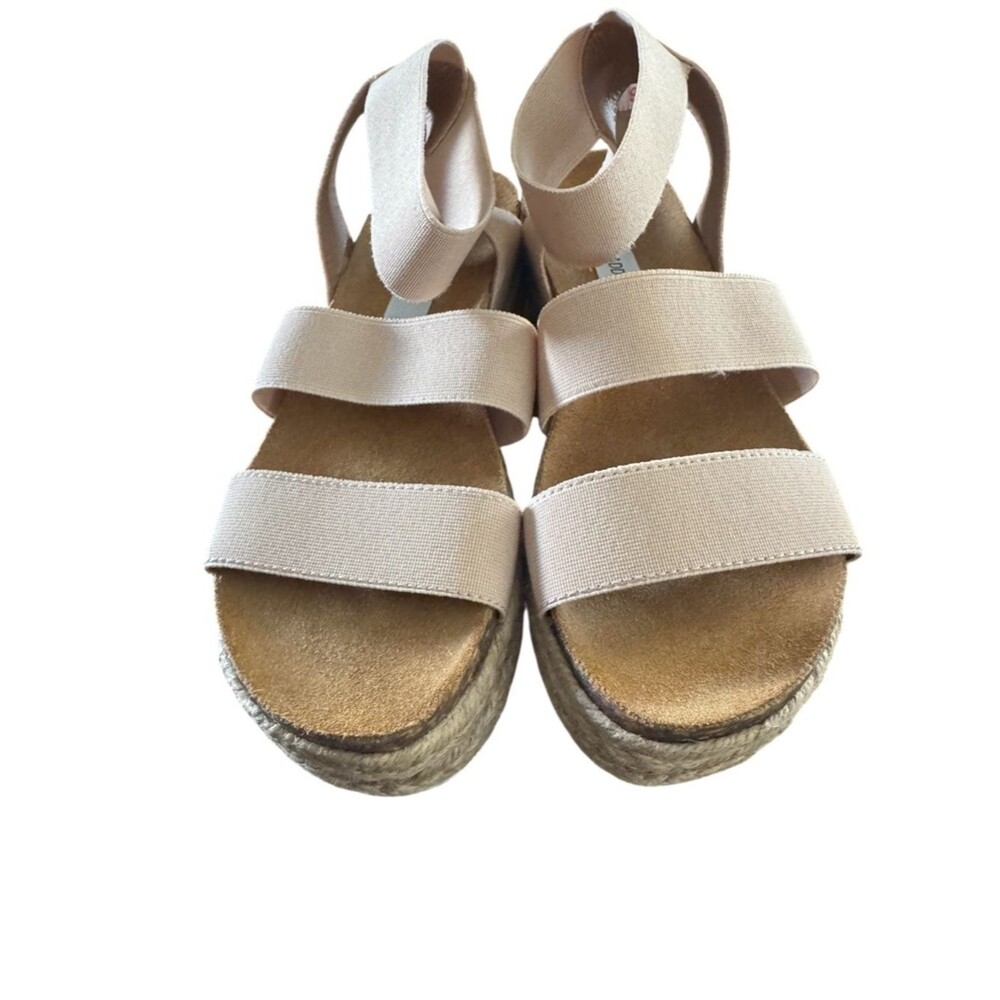 Steve Madden Women's Kimmie Blush Nude Espadrille Platform Sandals Size 7 NWOB - Picture 9 of 13